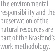 A responsabilidade ambiental e a preservao dos recursos naturais fazem parte da metodologia de trabalho da Brasfond.
