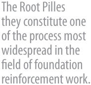 As estacas raiz se constituem em um dos processos mais difundidos no campo das obras de reforo de fundaes.